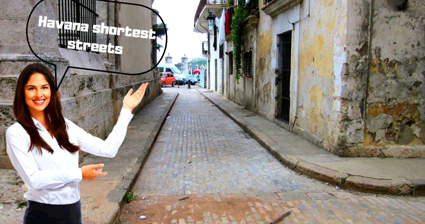 Havanamazing: shortest streets in old havana